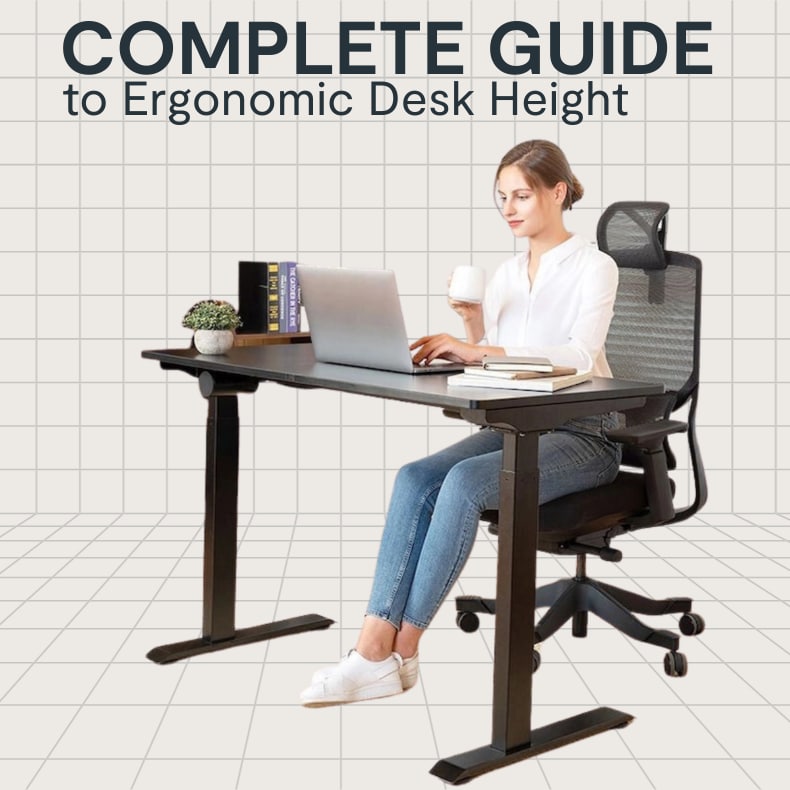 Ergonomic desk chair discount height